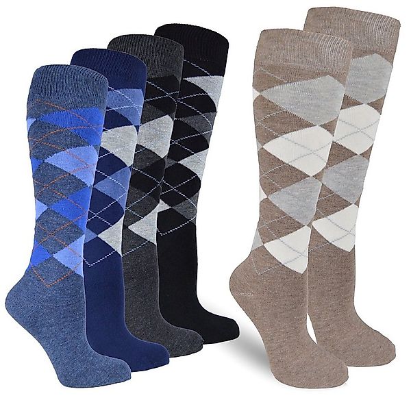 Socked Kniestrümpfe Herren (6 Paar) Baumwolle, lange Socken, guter Halt, Un günstig online kaufen