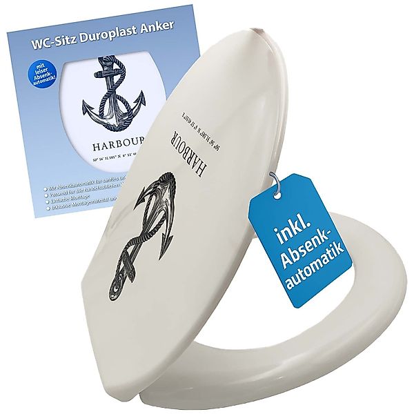 BURI WC-Sitz mit Absenkautomatik Toilettendeckel Klobrille günstig online kaufen