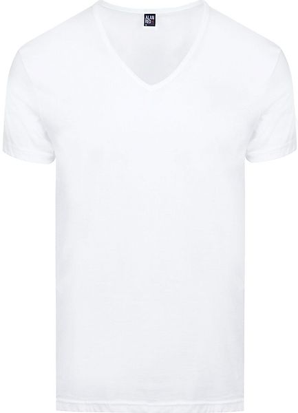 Alan Red  Dean T-Shirt V-Ausschnitt Weiß (2er-Pack) - Größe L günstig online kaufen