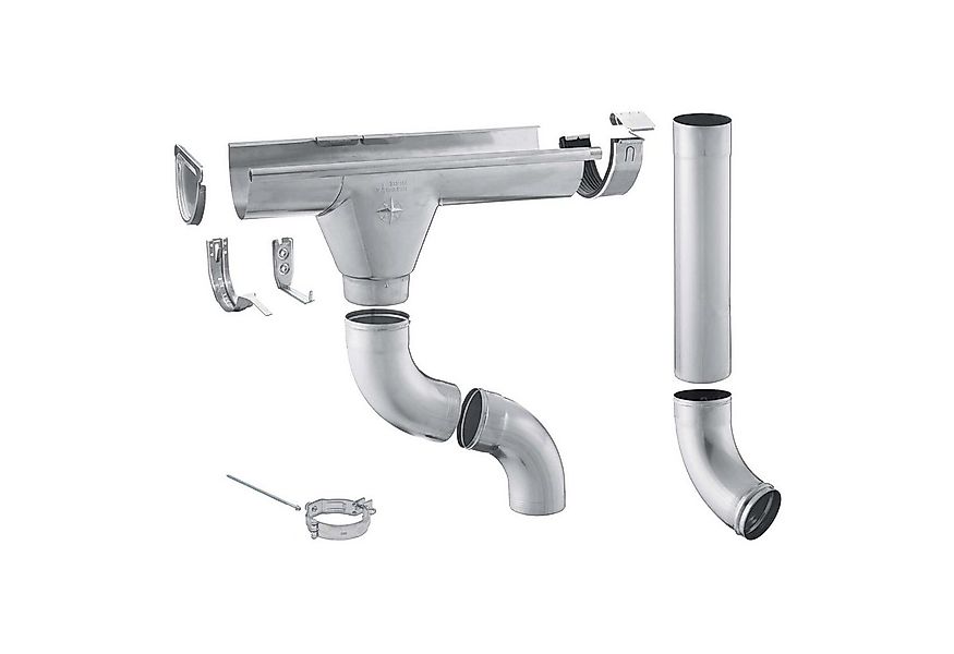 Zambelli Dachrinne RG250, Zink Dachrinne Komplettset Gartenhaus, Carport, T günstig online kaufen