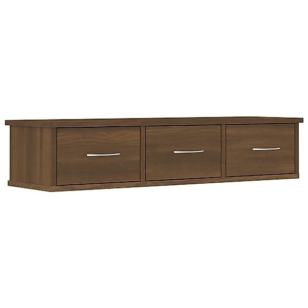 furnicato Wandregal Wandschrank Braun Eichen-Optik 88x26x18,5 günstig online kaufen