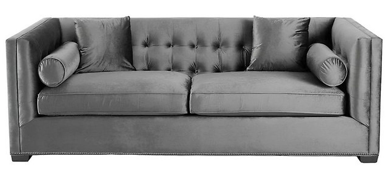 Xlmoebel Sofa Graue Stoff-Dreisitzer im Wohnzimmer-Design mit Polsterung un günstig online kaufen