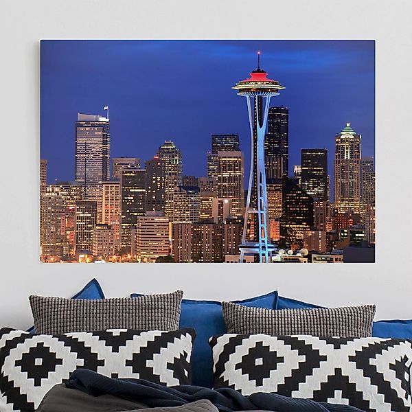 Leinwandbild Architektur & Skyline - Querformat Seattle günstig online kaufen