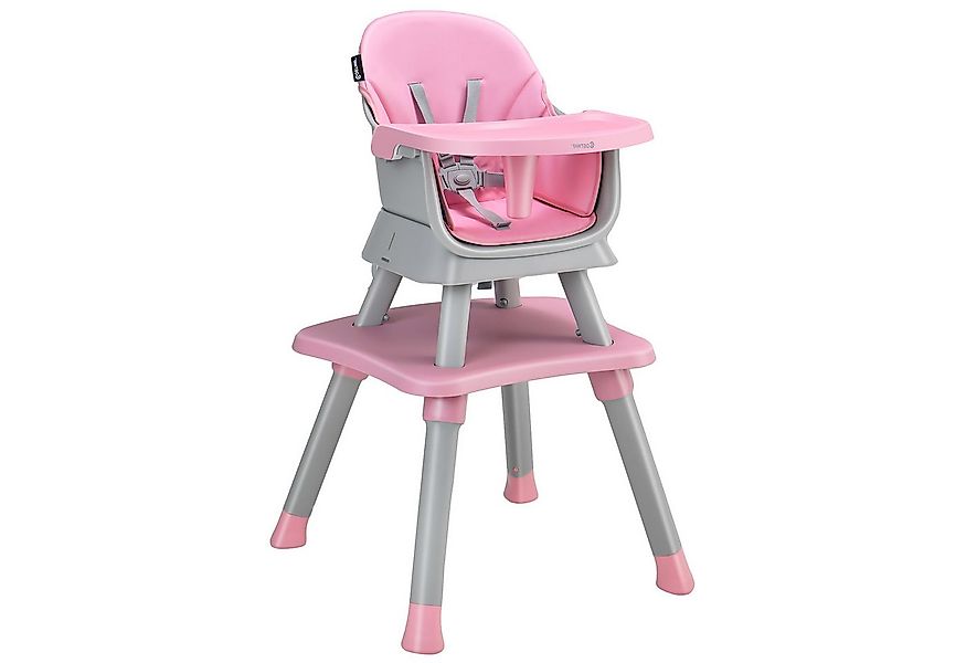 COSTWAY Hochstuhl, 6in1 Kombihochstuhl, Babystuhl, mit Sicherheitsgurt günstig online kaufen