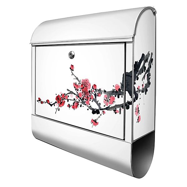 Banjado Design Briefkasten Silber Pulverbeschichtet 39x47x14cm 2 Schlüssel günstig online kaufen