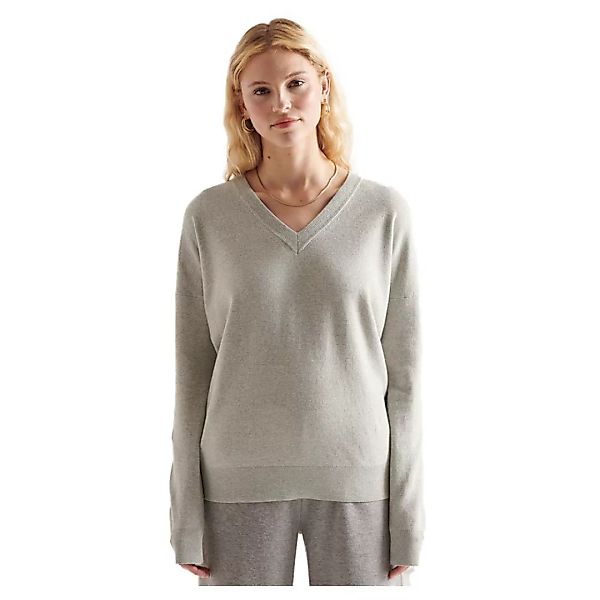 Superdry Cotton V-ausschnitt-sweater S Mid Marl günstig online kaufen