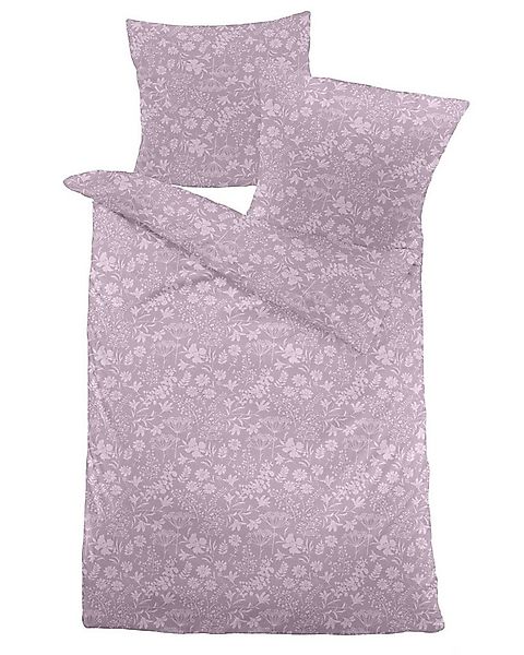 Dormisette Bettwäsche Dormisette Jacuqard Flanell Bettwäsche 135x200 Blumen günstig online kaufen