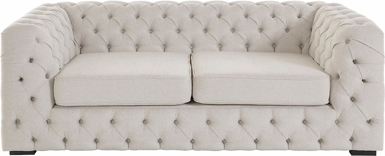 Home affaire Chesterfield-Sofa "Kalina", mit klassischer Chesterfield-Knopf günstig online kaufen