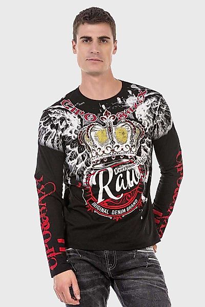 Cipo & Baxx T-Shirt "Sweatshirts" mit coolem Print günstig online kaufen