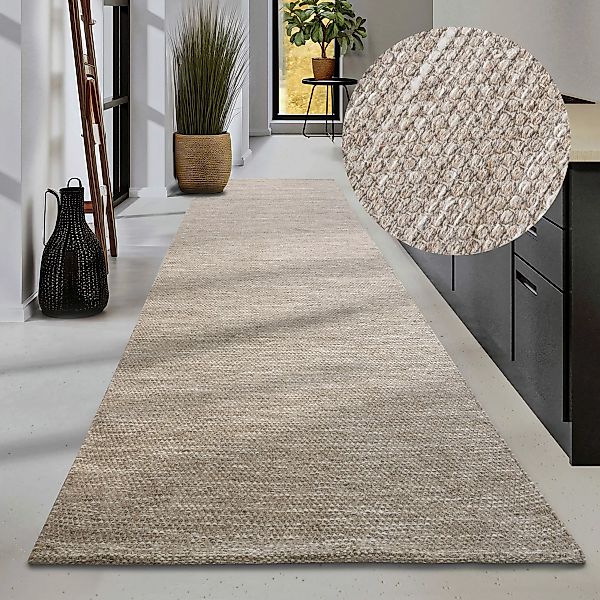 ELLE DECORATION Wollteppich »Pradesh«, rechteckig, 10 mm Höhe, Handgewebt, günstig online kaufen
