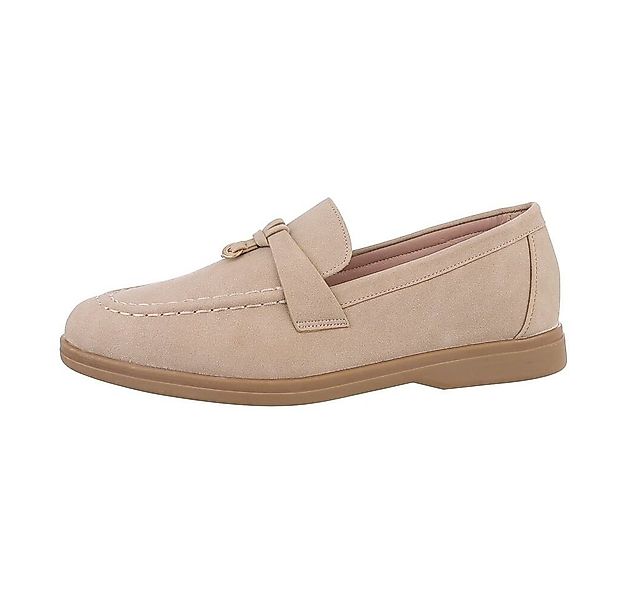 Ital-Design Damen Mokassins Freizeit Slipper (85743997) Blockabsatz Mokassi günstig online kaufen