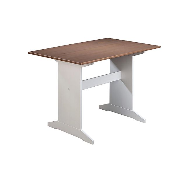 ebuy24 WrightB Esstisch Weiss Braun günstig online kaufen