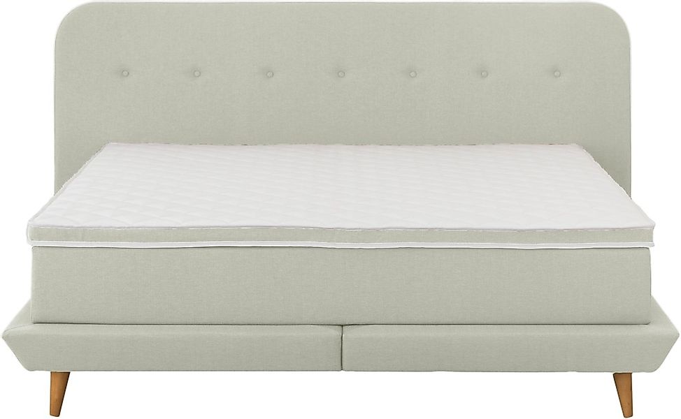 andas Boxspringbett "Premium", Steppung mit Knopfheftung, inkl. Topper günstig online kaufen