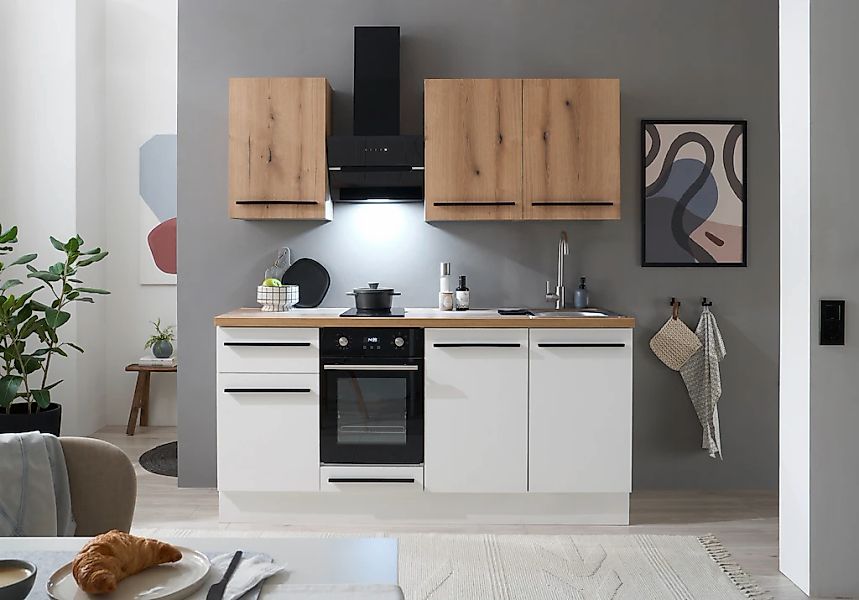 BASIC by Balculina Pantryküche »Torcello BxHxT 180x210x60 cm«, Breite 180cm günstig online kaufen