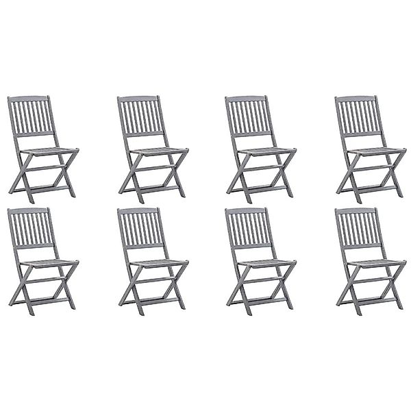 vidaXL Gartenstuhl Klappbare Gartenstühle 8 Stk. günstig online kaufen