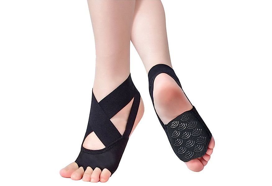 Refttenw Sportsocken Yoga Socken Damen Rutschfest Half-Toe Bellarina Socken günstig online kaufen