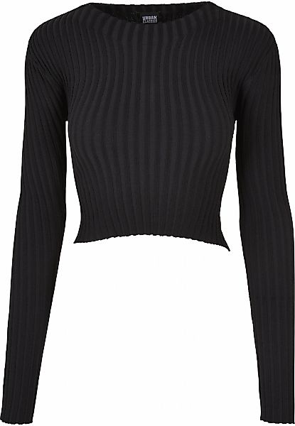 URBAN CLASSICS Fleecepullover "Urban Classics Damen Ladies Short Rib Knit T günstig online kaufen