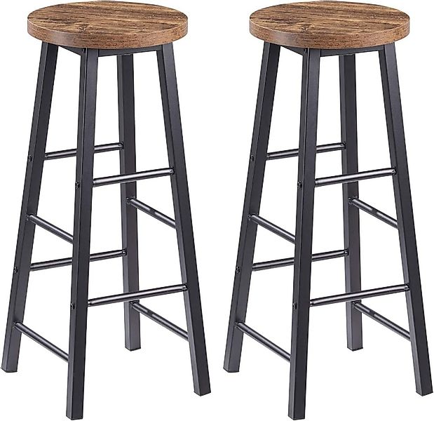Woltu Barhocker (2 St), Gestell aus stabilem Stahl, Sitzfläche aus MDF günstig online kaufen