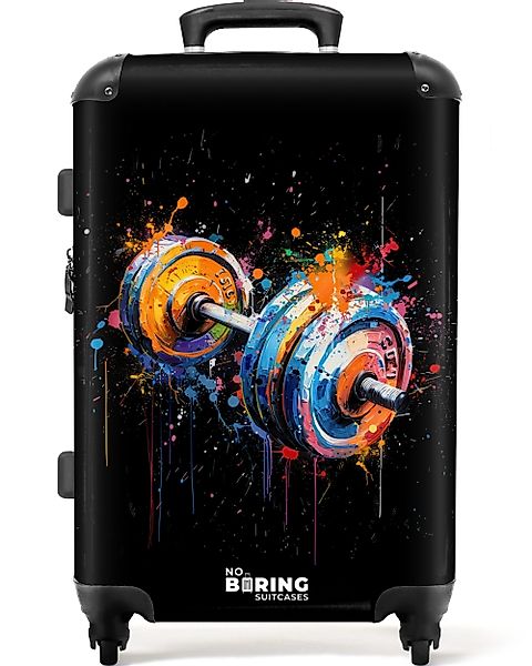 NoBoringSuitcases.com© Hartschalen-Trolley Hantel mit Graffiti 67 günstig online kaufen