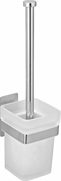 WENKO WC-Garnitur "Turbo-Loc Genova", aus Edelstahl-Glas, shine, abnehmbare günstig online kaufen