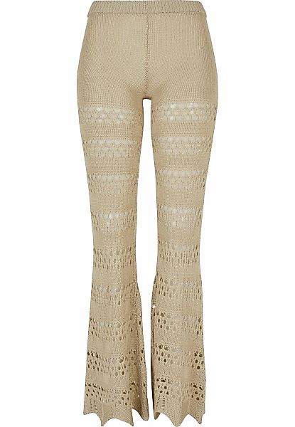 URBAN CLASSICS Leggings "Urban Classics Damen Ladies Flared Crochet Knit Le günstig online kaufen