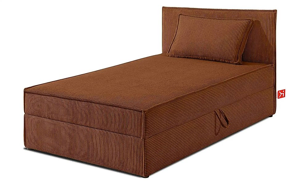 KONSIMO Boxbett mit Stauraum  H2 Roti ¦ orange ¦ Maße (cm): B: 105 H: 89 Be günstig online kaufen