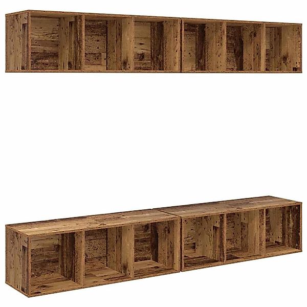 vidaXL Wand-TV-Schrank 4 Stk Altholz 37 x 37 x 107,5 cm Holzwerkstoff 33935 günstig online kaufen