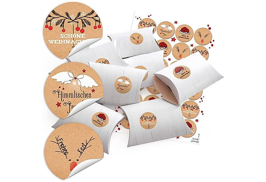 Logbuch-Verlag Dekofigur 10 kleine weiße Geschenkschachteln 14,5 x 10,5 x c günstig online kaufen