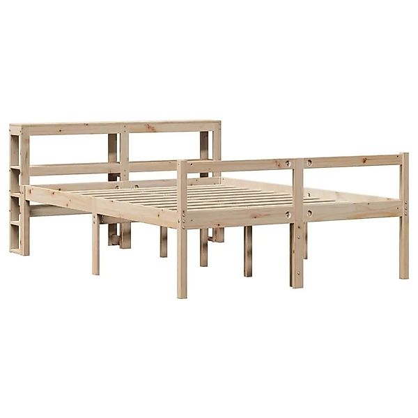 vidaXL Seniorenbett mit Kopfteil 140x200 cm Massivholz Kiefer 3305865 günstig online kaufen