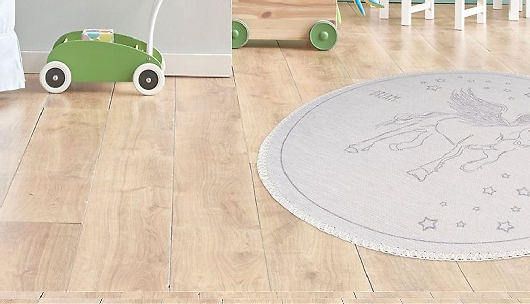 Arte Espina Kinderteppich »Bambini 200«, rund, 5 mm Höhe, Fantasievoll bedr günstig online kaufen