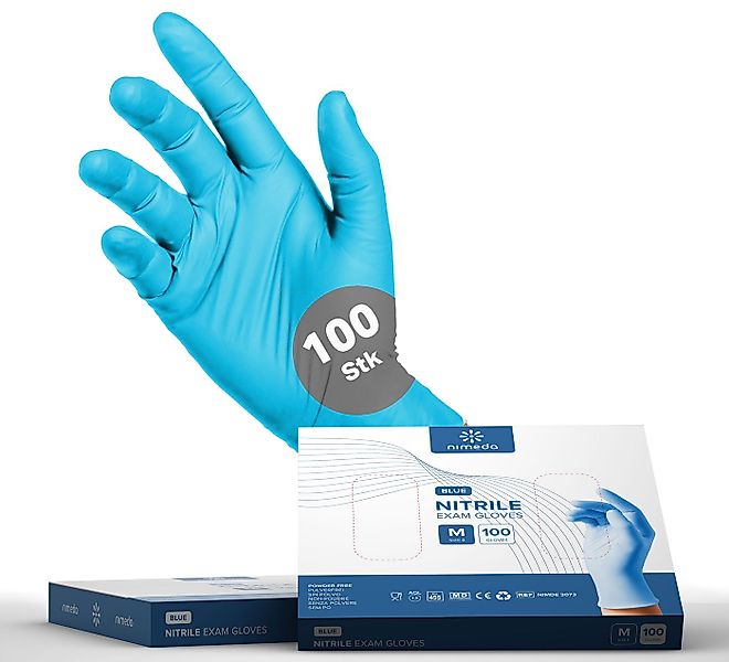 Kemes Einweghandschuhe Nitrilhandschuhe 100 Stück Gummihandschuhe Lebensmit günstig online kaufen