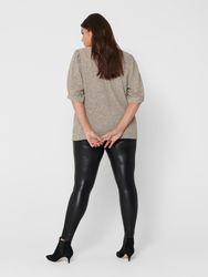 ONLY CARMAKOMA Lederimitathose Kunstleder Plus Size günstig online kaufen