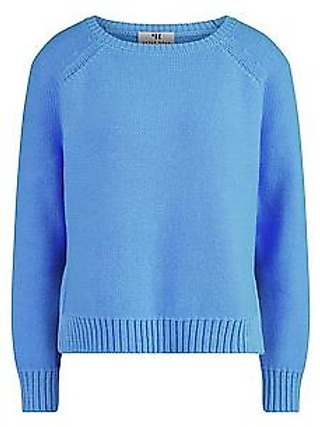 Rundhals-Pullover Peter Hahn blau günstig online kaufen
