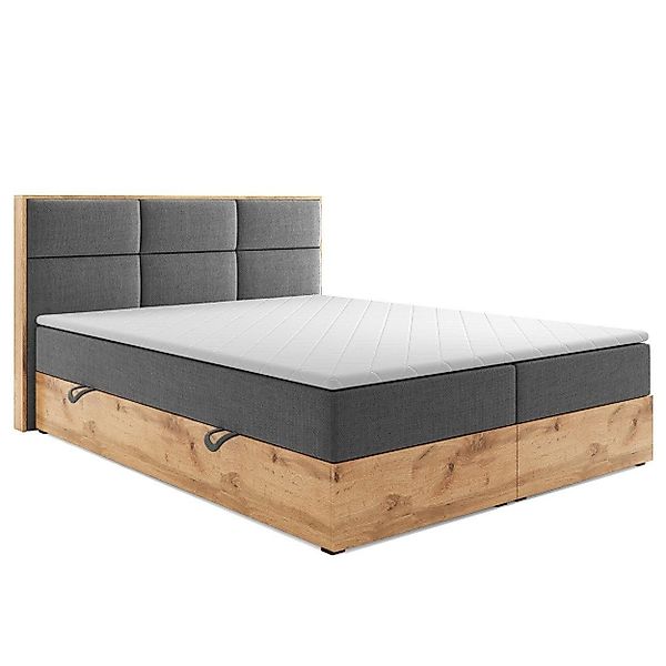 inter Boxspringbett Boxspringbett KOPENHAGEN 180x200cm Anthrazit günstig online kaufen