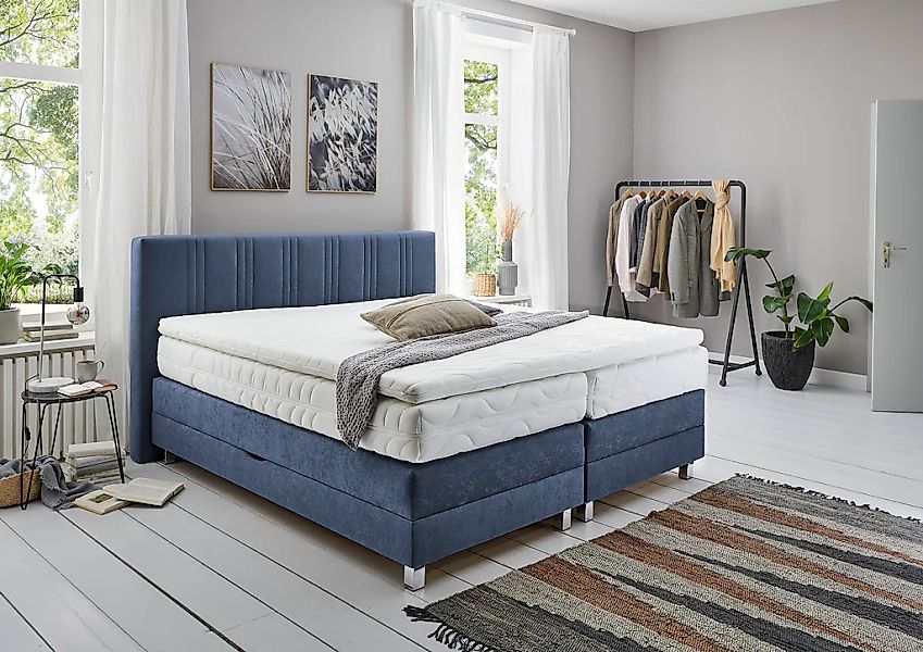 Westfalia Schlafkomfort Boxspringbett wahlweise mit Bettkasten und Topper günstig online kaufen