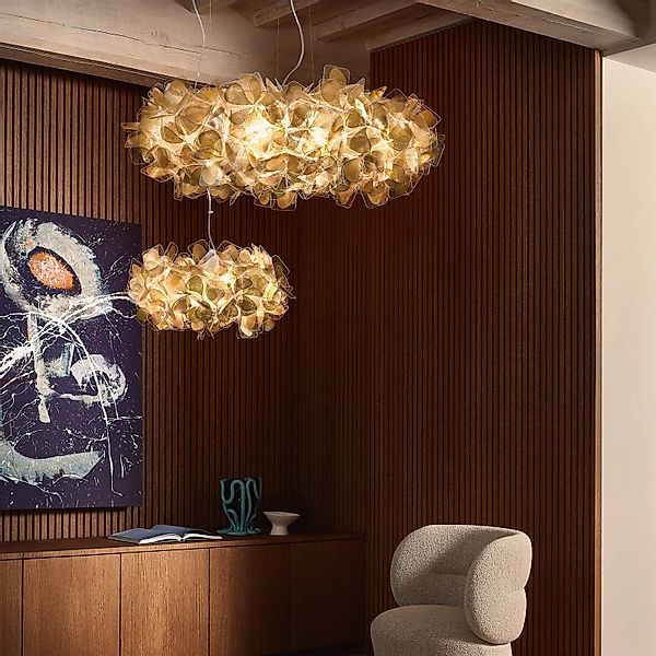 Slamp Hängeleuchte Clizia Mama Non Mama, Ø 78 cm, gold/klar günstig online kaufen