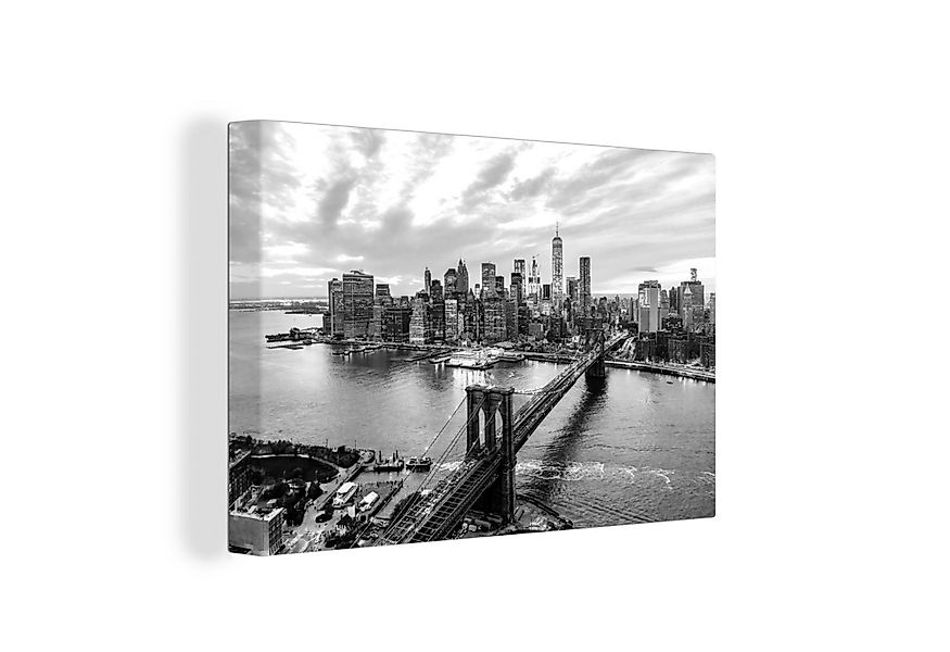 OneMillionCanvasses® Leinwandbild New York - Skyline - Brücke, Fotodruck (1 günstig online kaufen