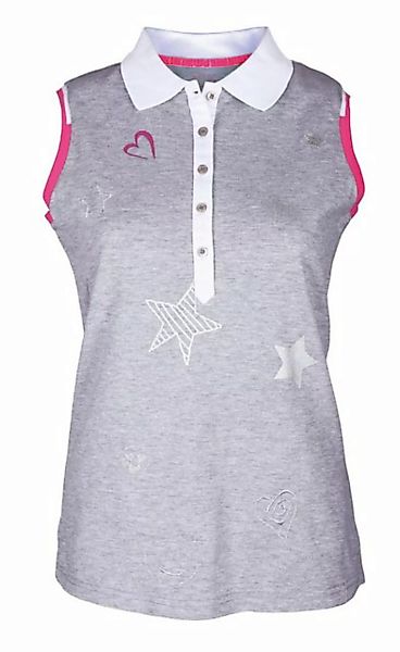 girls golf Poloshirt Girls Golf Polo "Star Love'' Sleeveless Grau Damen L günstig online kaufen
