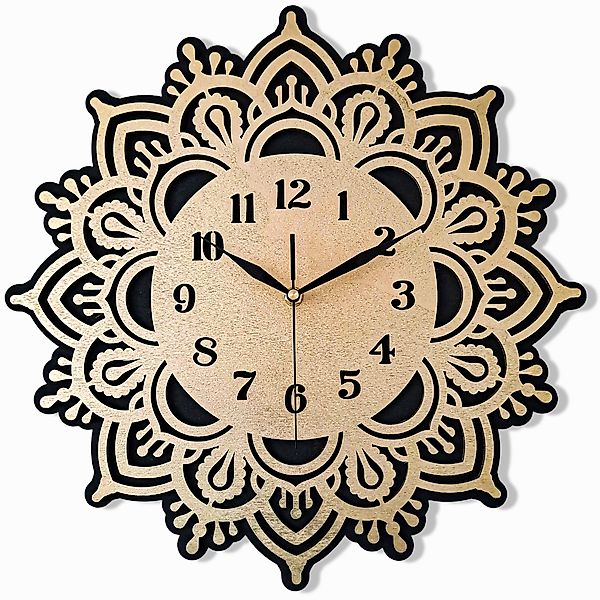ORNAMENTI Wanduhr Grosse, modern, holz, hingucker günstig online kaufen