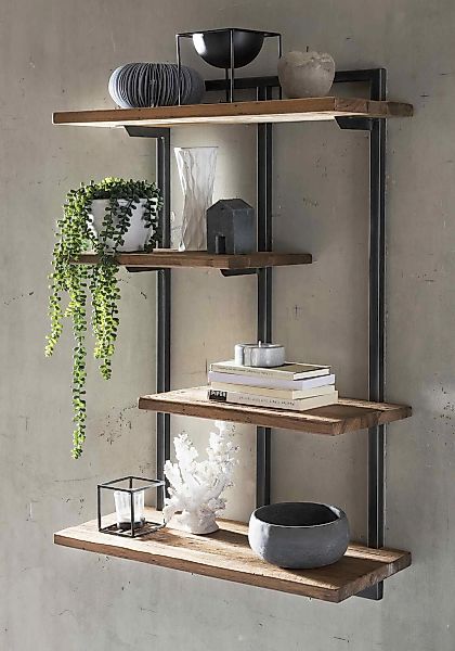 SIT Wandregal »Romanteaka«, aus Altholz Teak und Metall, Shabby Chic, Vinta günstig online kaufen