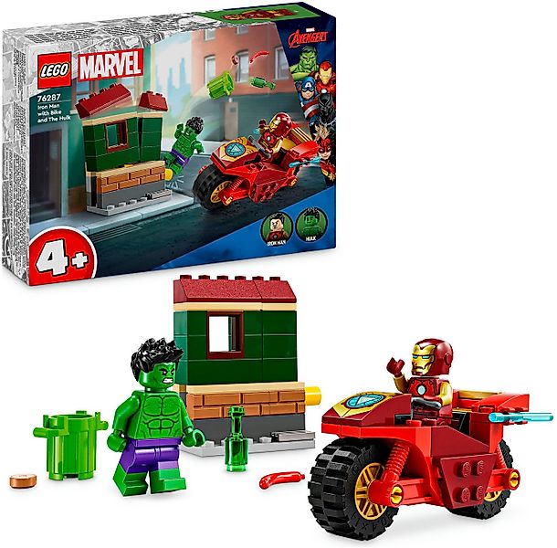 LEGO® Iron Man mit Bike und der Hulk (76287), LEGO Super Heroes Konstruktio günstig online kaufen