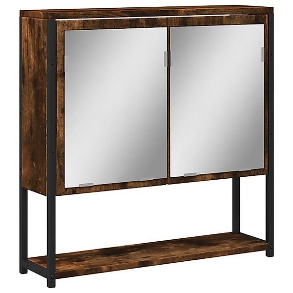 vidaXL Spiegelschrank Bad-Spiegelschrank Räuchereiche 60x16x60 cm Spanplatt günstig online kaufen