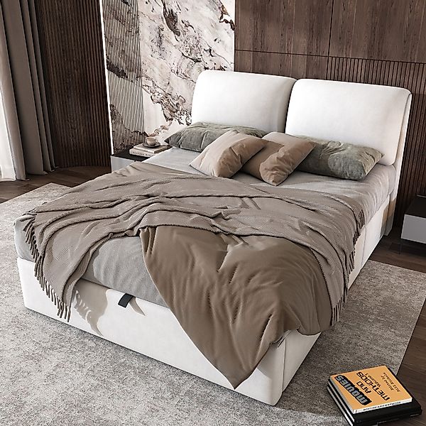 MODFU Polsterbett Schlafzimmerbett mit hydraulischem Bettkasten günstig online kaufen
