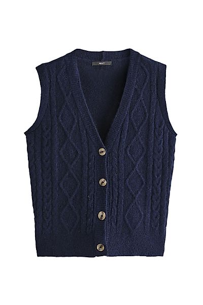Next Strickweste Geknöpfte, ärmellose Strickweste mit günstig online kaufen