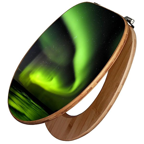 Banjado Design WC Sitz Bambus Toilettendeckel Toilettensitz Bambus Holz Klo günstig online kaufen