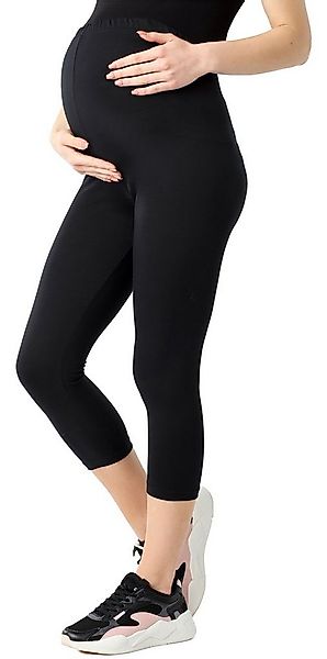 Be Mammy Umstandsleggings Damen 3/4 Umstandsleggings aus Bio-Baumwolle BE20 günstig online kaufen