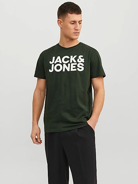 Jack & Jones Rundhalsshirt "JJECORP mit Logo-Print und klassischem Rundhals günstig online kaufen