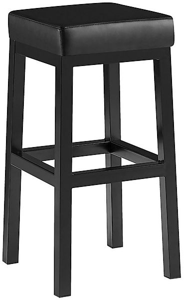 CLP Barhocker Taylor B80 Kunstleder, Kunstleder, Sitzhöhe 78 cm, schwarzes günstig online kaufen