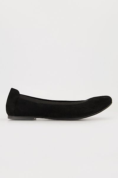 Ulla Popken Leder-Ballerinas Veloursleder elastischer Einstieg günstig online kaufen