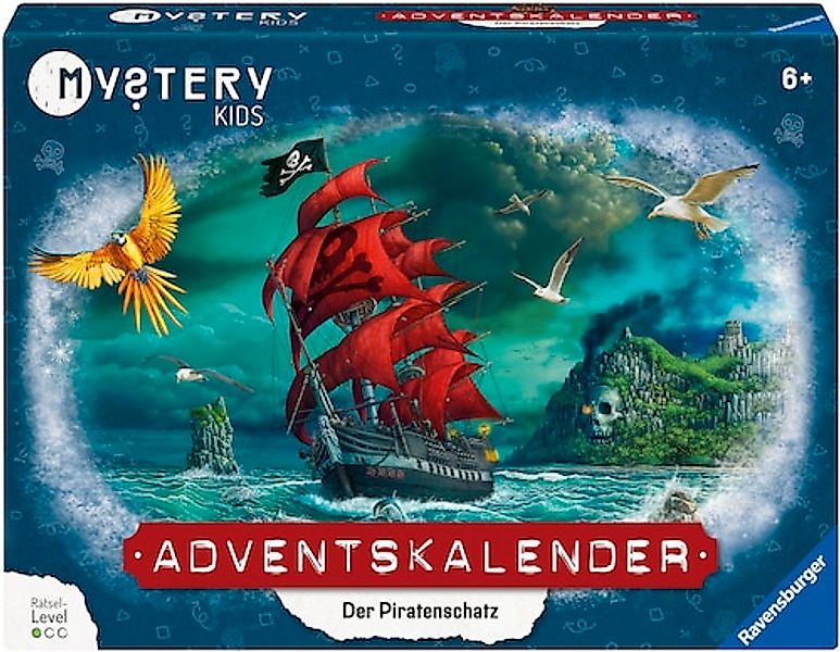 Ravensburger Spielzeug-Adventskalender »Mystery kids - Der Piratenschatz«, günstig online kaufen